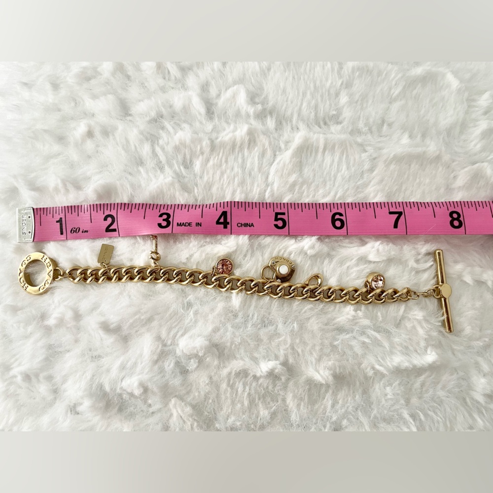 Coach chain dangle gold bracelet - Picture 4 of 4